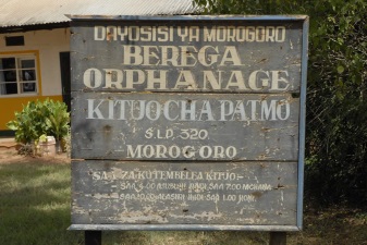 Berega Orphanage Sign